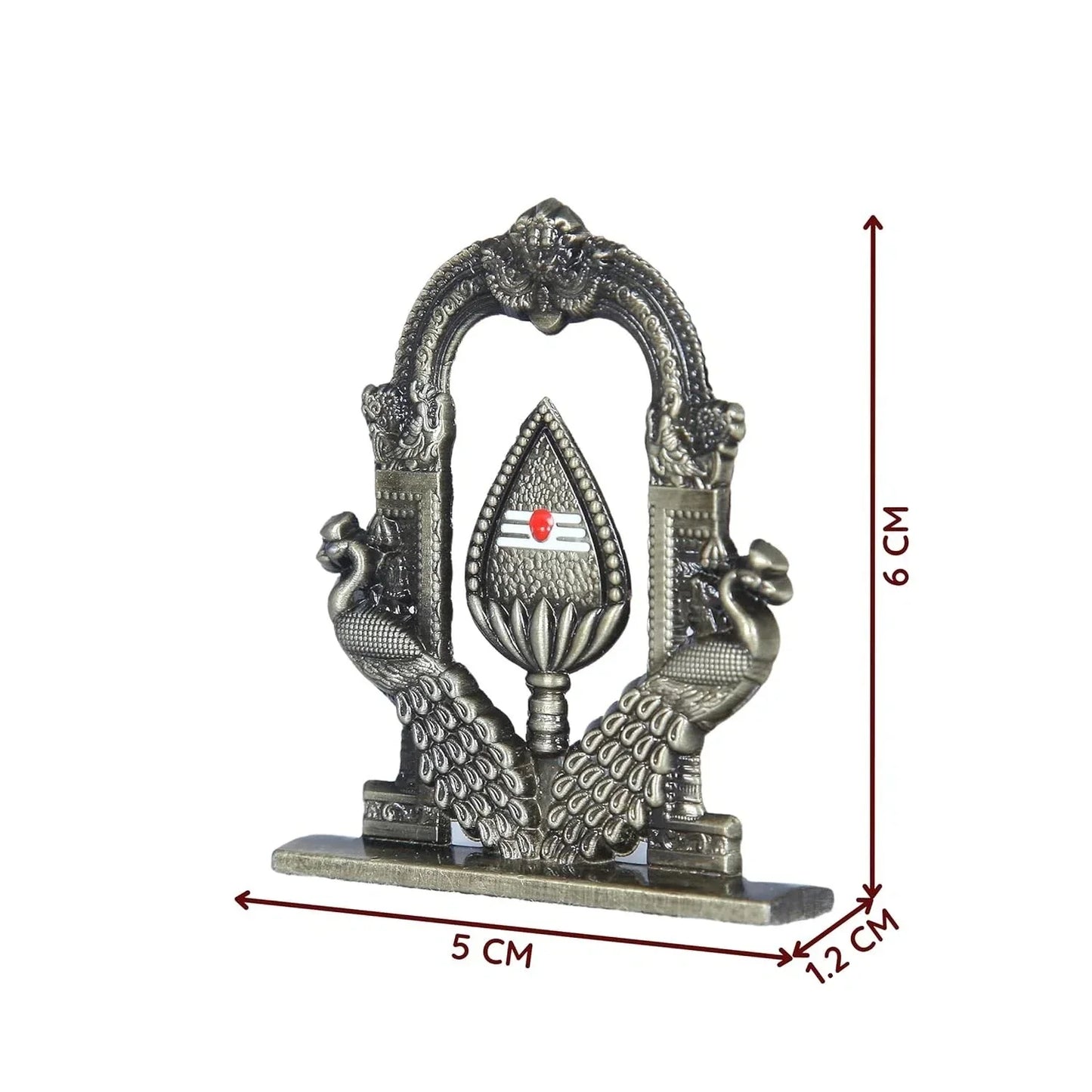 Murugan with peacock car dashboard