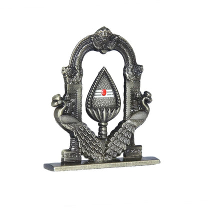 Murugan with peacock car dashboard